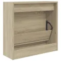 Armoire à chaussures chêne sonoma 60x21x57 cm bois d'ingénierie