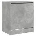 Armoire à chaussures gris béton 60x42x69 cm bois d'ingénierie