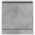 Armoire à chaussures gris béton 60x34x63,5 cm bois d'ingénierie