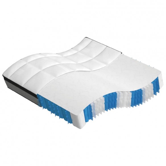 Matelas à ressorts ensachés dureté moyenne 200x200 cm