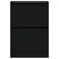 Armoire à chaussures noir 60x21x87,5 cm bois d'ingénierie