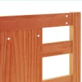 Tête de lit cire marron 135 cm bois massif de pin