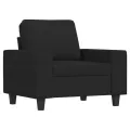 Fauteuil Noir 60 cm Tissu