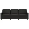 Canapé à 3 places Noir 180 cm Velours