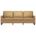 Canapé à 3 places Marron 180 cm Velours