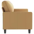 Canapé à 3 places Marron 180 cm Velours