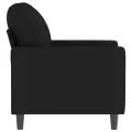 Fauteuil Noir 60 cm Velours