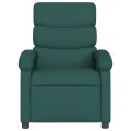 Fauteuil inclinable électrique Vert foncé Tissu