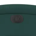 Fauteuil inclinable électrique Vert foncé Tissu
