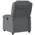Fauteuil inclinable électrique Gris Similicuir