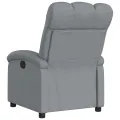 Fauteuil inclinable électrique Gris clair Tissu