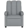 Fauteuil inclinable électrique Gris clair Tissu