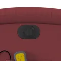Fauteuil de massage inclinable électrique rouge bordeaux