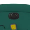 Fauteuil de massage inclinable électrique Vert foncé Tissu