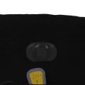 Fauteuil de massage inclinable électrique Noir Tissu