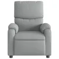 Fauteuil inclinable électrique Gris clair Tissu