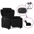 Fauteuil inclinable électrique Noir Similicuir