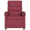 Fauteuil de massage inclinable électrique Rouge bordeaux Tissu