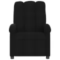 Fauteuil de massage inclinable électrique Noir Tissu