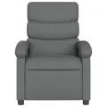 Fauteuil inclinable électrique Gris foncé Tissu