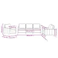 Ensemble de canapés 3 pcs avec coussins Marron Velours