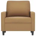 Fauteuil Marron 60 cm Velours