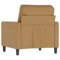 Fauteuil Marron 60 cm Velours