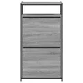 Armoire à chaussures Sonoma gris 60x34x112 cm Bois d'ingénierie