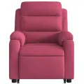 Fauteuil de massage inclinable Rouge bordeaux Velours
