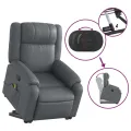 Fauteuil inclinable de massage Gris Similicuir