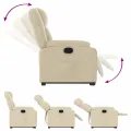 Fauteuil inclinable Crème Tissu