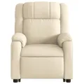 Fauteuil inclinable Crème Tissu