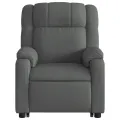 Fauteuil inclinable de massage électrique Gris foncé Tissu