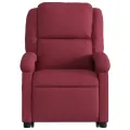 Fauteuil inclinable de massage Rouge bordeaux Tissu