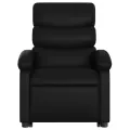 Fauteuil inclinable de massage électrique noir similicuir