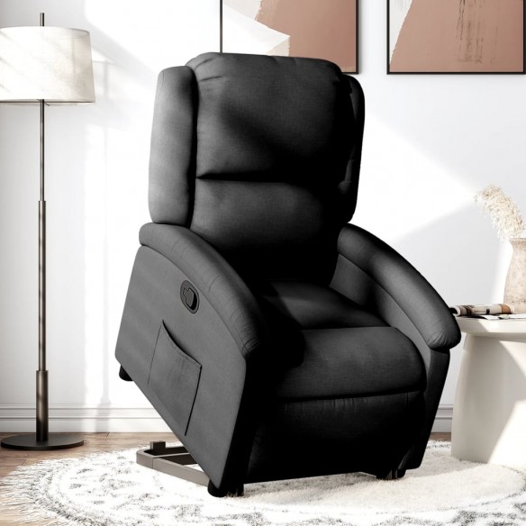 Fauteuil inclinable noir tissu