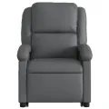 Fauteuil inclinable électrique gris similicuir