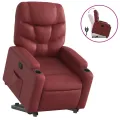 Fauteuil inclinable Rouge bordeaux Similicuir