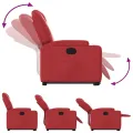 Fauteuil inclinable Rouge Similicuir