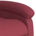 Fauteuil inclinable de massage Rouge bordeaux Tissu