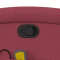 Fauteuil inclinable de massage Rouge bordeaux Tissu