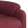 Fauteuil inclinable de massage électrique Rouge bordeaux Tissu