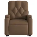 Fauteuil inclinable de massage électrique Marron Tissu