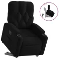 Fauteuil inclinable noir tissu