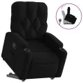 Fauteuil inclinable noir tissu