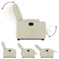 Fauteuil inclinable Crème Similicuir