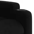 Fauteuil inclinable de massage électrique Noir Tissu