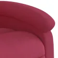 Fauteuil inclinable de massage électrique rouge bordeaux