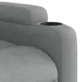 Fauteuil inclinable électrique gris clair tissu
