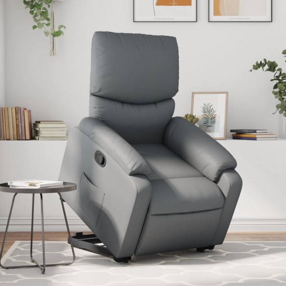 Fauteuil inclinable Gris Similicuir